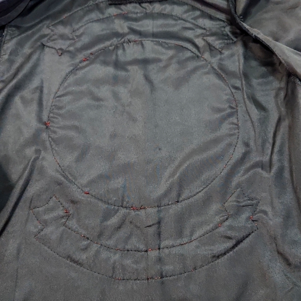 VTG Gold Wing Touring Association Alberta Large Logo Black Suede Vest (Size 44) - Picture 10 of 13